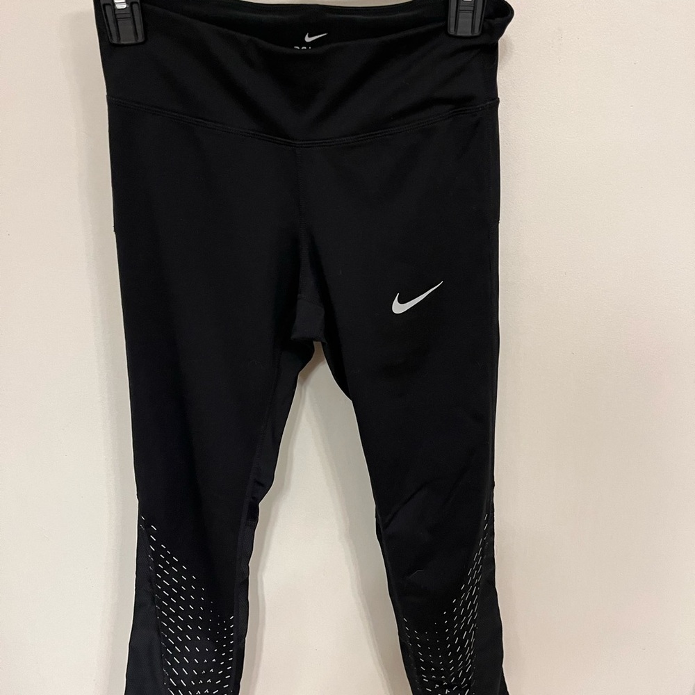 Nike Black Leggings with White Logo